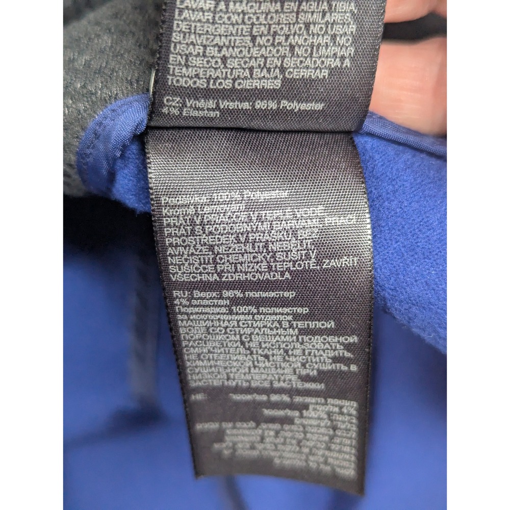 Marmot Mens Blue Softshell Full Zip Fleece Lined Vest Signode Logo E98070 Large - Picture 7 of 11